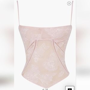 House of CB Pink Lace Corset Top